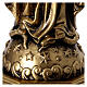 Our Lady of Graces resin statue with brass effect, 6 in s4