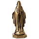 Our Lady of Graces resin statue with brass effect, 6 in s6