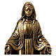 Statua resina Madonna Miracolosa effetto ottone 15 cm s2