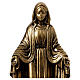 Brass-plated resin statue of the Miraculous Mary, 20 cm s2