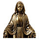 Resin statue of Our Lady of Graces with brass effect, 12 in s2