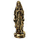 Figurka Madonna z Lourdes, żywica, 15 cm, kolor mosiężny s1