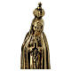 Resin statue Our Lady of Fatima 15 cm brass effect s2