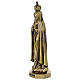 Madonna di Fatima resina effetto ottone 20 cm s3