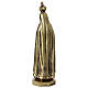 Madonna di Fatima resina effetto ottone 20 cm s5