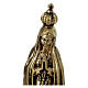 Our Lady of Fatima statue with brass effect resin 20 cm s2