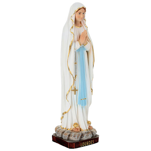 Statuina Madonna Lourdes resina 30 cm 3