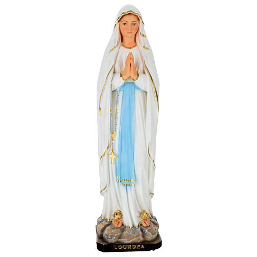 Statue Notre-Dame de Lourdes en résine 40 cm 1