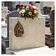 Plaque Saint Pio en bronze pour extérieur 21x14 cm s2
