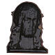 Bronzed outdoor plaque, Face of Jesus crowned with thorns s5
