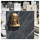 Placa rosto de Jesus coroado de espinhos bronzeada para exterior s2