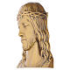 Bronzed Outdoor Plaque of Jesus Christ's Face with Crown of Thorns s3