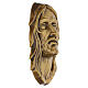 Bronzed Christ Face Cemetery Plaque for Outdoors s3