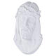 White-enamel outdoor plaque of Christ's face with crown of thorns s3