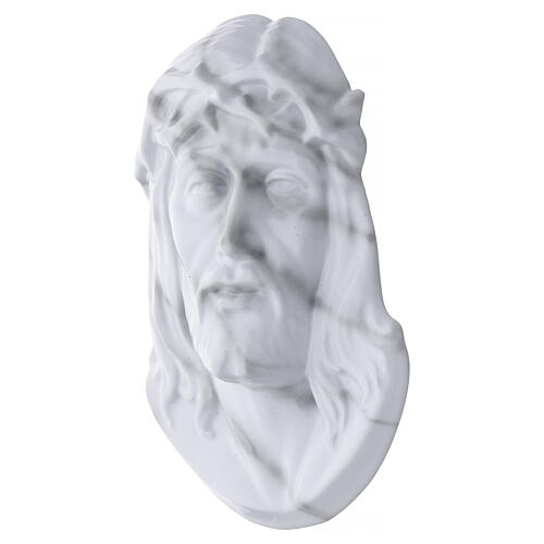 Placa rostro de Cristo acabado mármol de Carrara para exterior 3