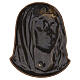 Placa rostro Virgen bajorrelieve bronceado para exterior s3