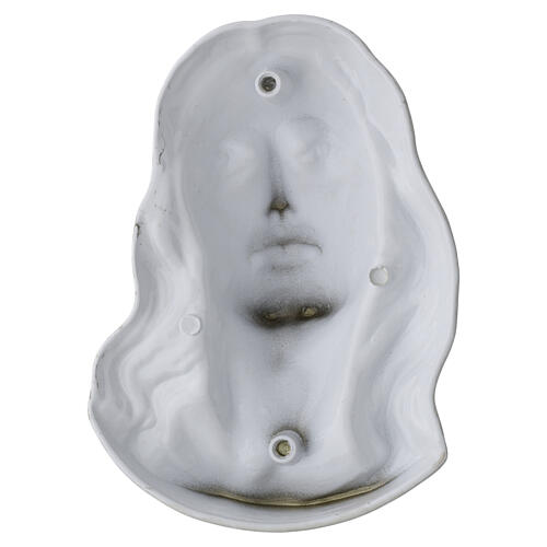 Outdoor Applied Plaque: Bust of Christ in Botticino Marble-Effect 4