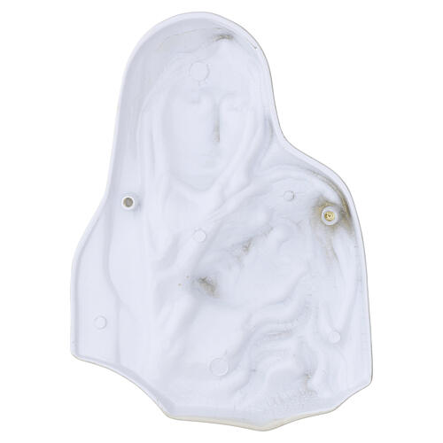 Pietà plaque for outdoor with Botticino marble finish 3