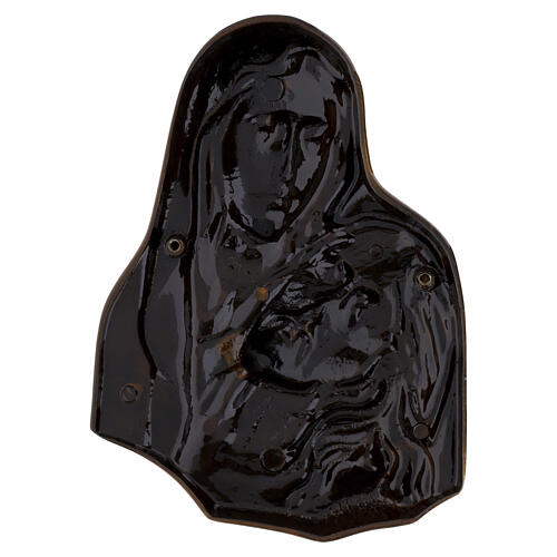 Pietà wall plaque in bronze finish, bas-relief 5