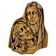 Placa Piedad para pared con acabado bronce bajorrelieve s1