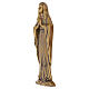 Placa Nossa Senhora de Lourdes bronzeada para exterior 26x10 cm s3