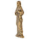 Bronzed Sacred Heart of Jesus Outdoor Plaque in Bas-relief, 26x10 cm s3