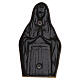 Reliefplakette Gottesmutter von Lourdes im Flachrelief aus Messing in bronzefarbener Ausführung für den Außenbereich 15x8 cm s3