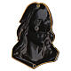 Placa rostro Cristo bronceada en relieve para exterior 10x8x4 cm s3