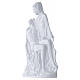 Michelangelo's Pieta Wall Plaque with White Finish s3