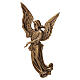 Placa anjo olha para a direita em bronze para exterior s1