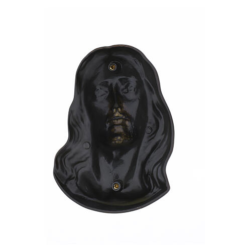 Bronzed Christ Face Applied Wall Plaque 5