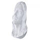 Wall-mounted funeral Christ plaque with Carrara marble finish s3