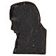Plaque visage de Padre Pio profil bronze pour extérieur 24x16 cm s3