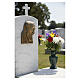 Bronzed Father Pio Outdoor Plaque In Profile, 24x16 cm s2