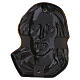 Bronzed outdoor plaque, Jesus face, 4x3 in s3