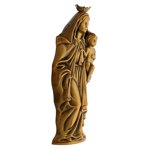 Bronzed plaque, Our Lady of Mount Carmel, 14x6x3 in 4