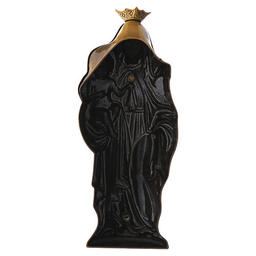 Plaque en bronze Notre-Dame du Mont Carmel 35x15x7 cm 5