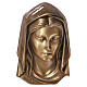 Plaque Virgin Mary Face High Relief for Outdoors, 20x15 cm s1