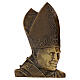 Placa Papa Juan Pablo II de pared de bronce s1