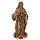 Bronzed Sacred Heart of Jesus plaque for outdoor relief, 15 in s1