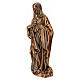 Bronzed Sacred Heart of Jesus plaque for outdoor relief, 15 in s4