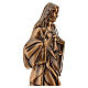 Placa Sagrado Corazón de Jesús bronceada para exterior relieve 38 cm s7