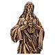 Bronzed Sacred Heart of Jesus Plaque for Outdoors, 38 cm s3