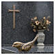 Estátua funerária pardal bronze para o solo 8 cm s4