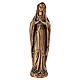 Statue de Notre-Dame de Lourdes pour pose au sol 40 cm finition bronze s1