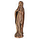 Estátua Nossa Senhora de Lourdes para solo 40 cm acabamento bronze s3