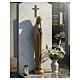 Funerary wall Madonna in bronze finish, 15 in s2
