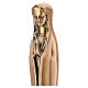 Funerary wall Madonna in bronze finish, 15 in s3