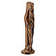 Statue of Our Lady with veil, glossy bronze for outdoor use s6