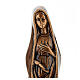 Estatua Virgen con velo bronce brillante para exterior s3